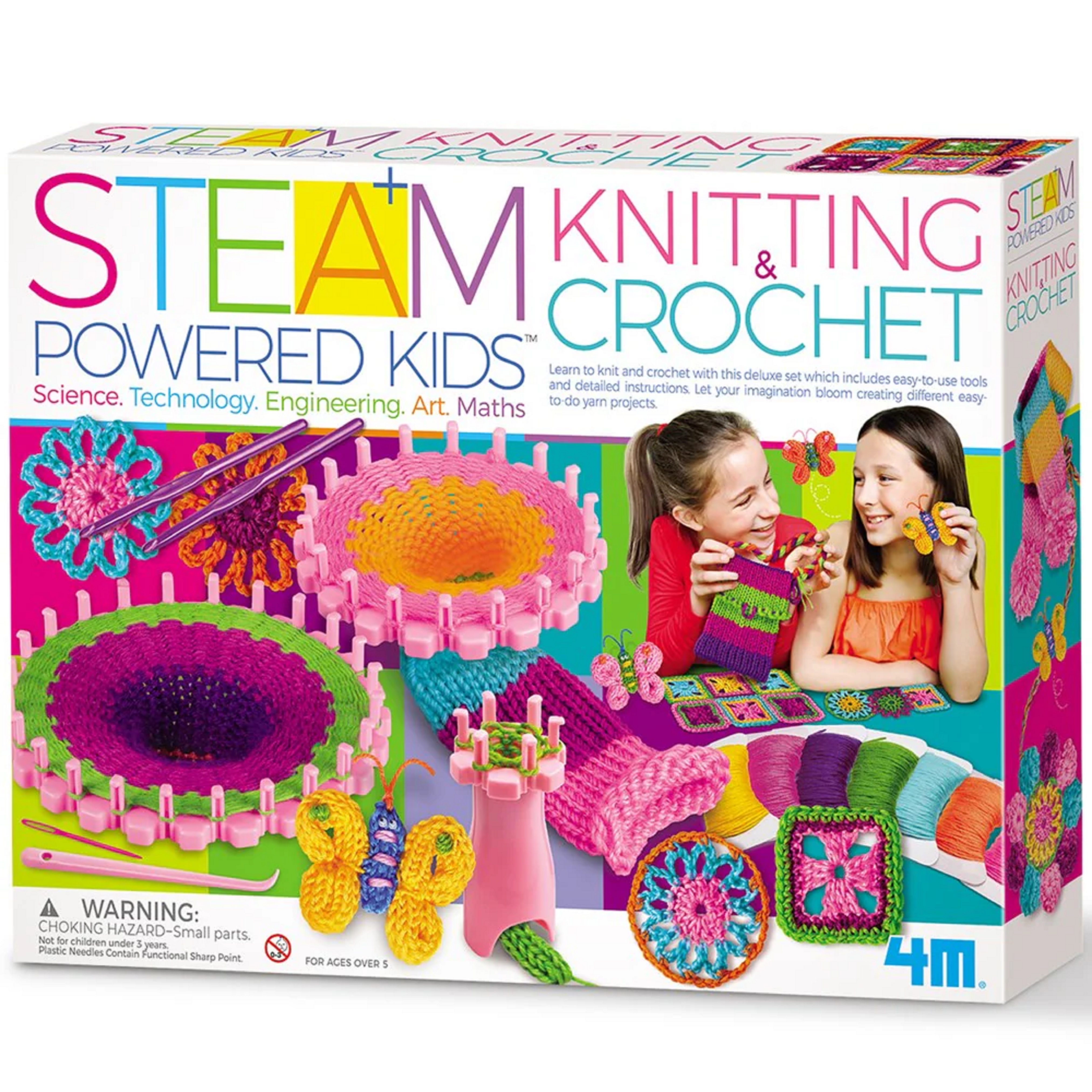 Jucarie educativa - Steam Kids - Tricotat si crosetat | 4M