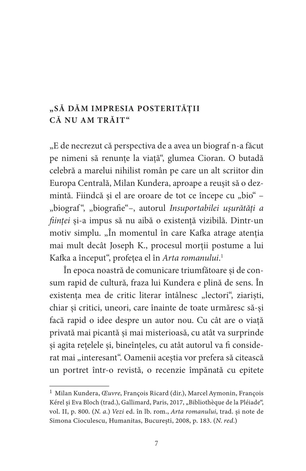 Milan Kundera | Florence Noville - 1 | YEO