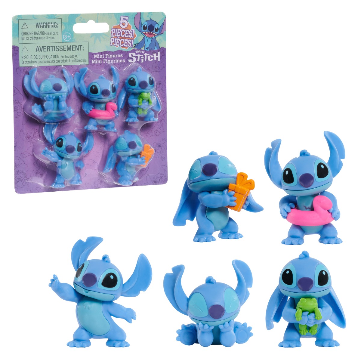 Set 5 figurine mini - Disney Stitch | Just Play - 2 | YEO