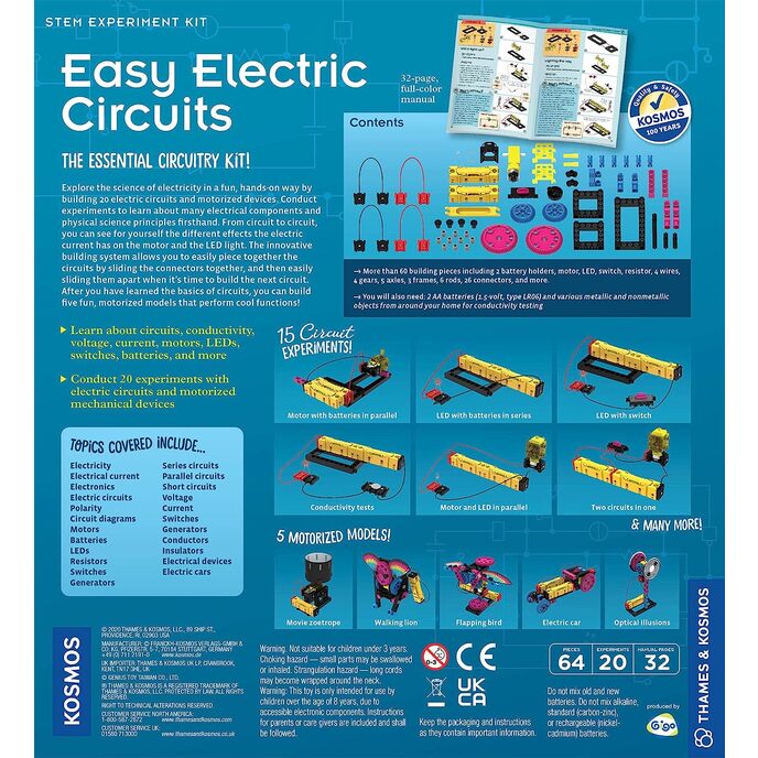 Set educativ - Stem - Circuite electrice de baza | Thames & Kosmos - 1 | YEO