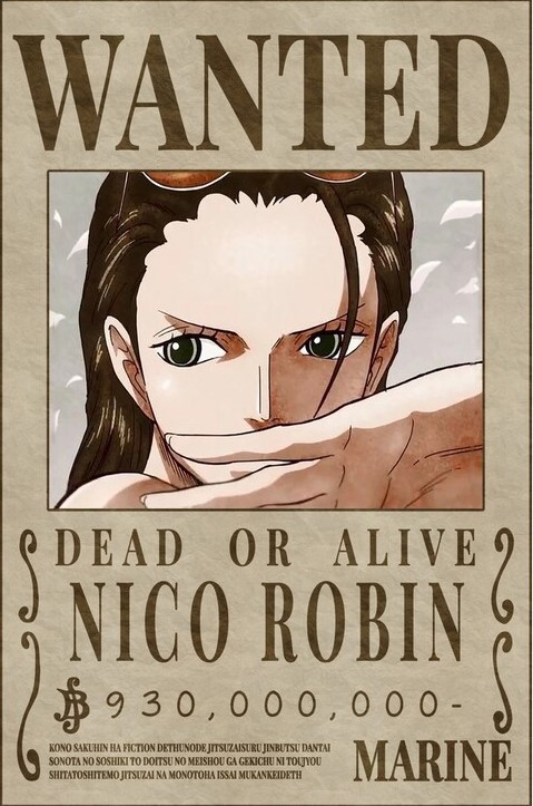 Poster - One Piece - Wanted Nico Robin Wano