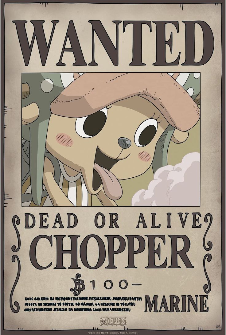 Poster - One Piece: Wanted Chopper Wano