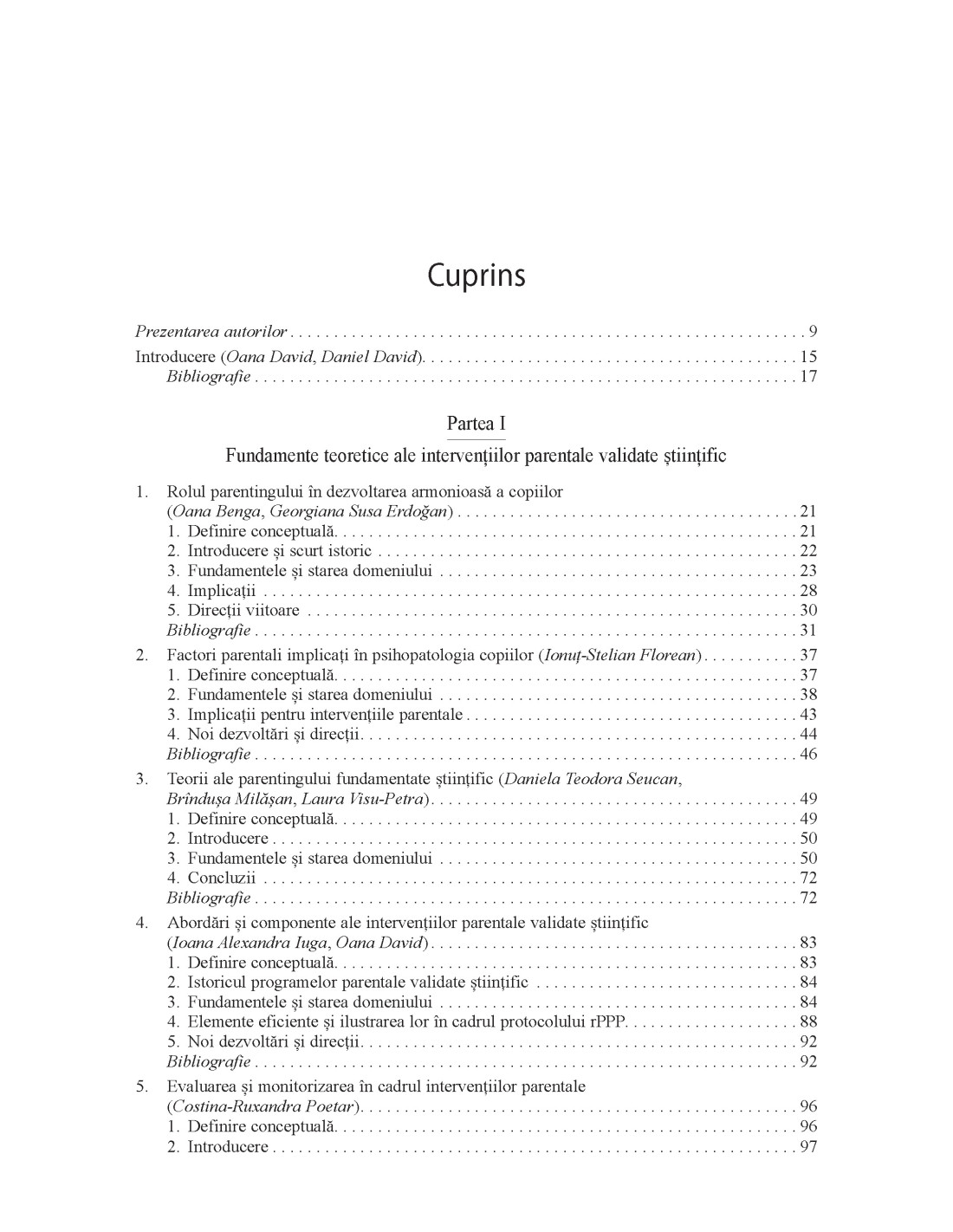 Tratat de interventii parentale validate stiintific | Daniel David, Oana David - 2 | YEO