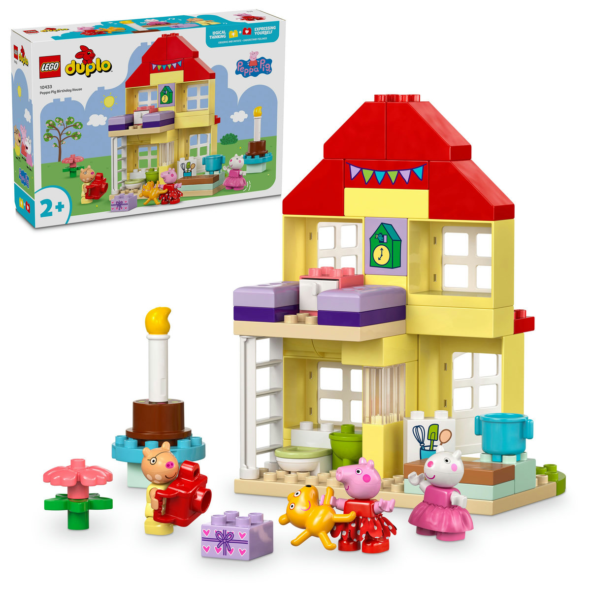 LEGO Duplo - Purcelusa Peppa si casa aniversara (10433) | LEGO