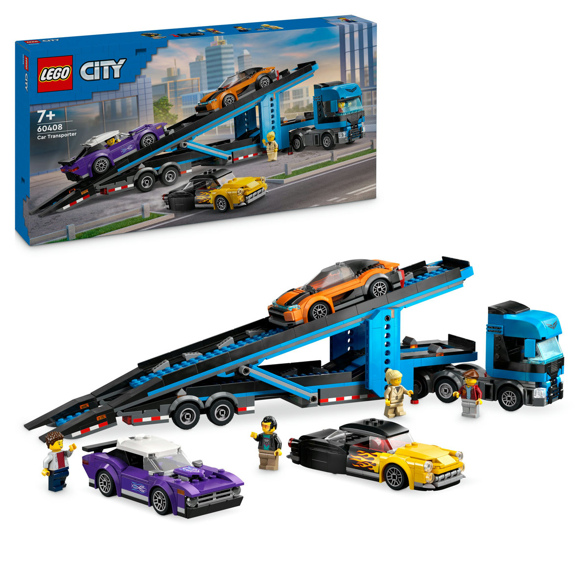 LEGO City - Camion transportor de masini sport (60408) | LEGO