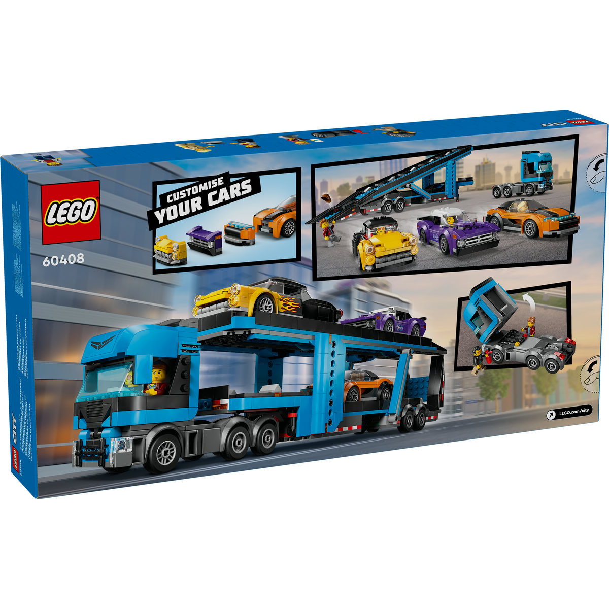 LEGO City - Camion transportor de masini sport (60408) | LEGO - 1 | YEO