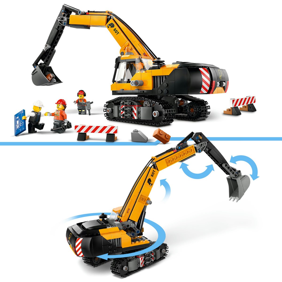 LEGO City - Excavator galben de constructii (60420) | LEGO - 6 | YEO