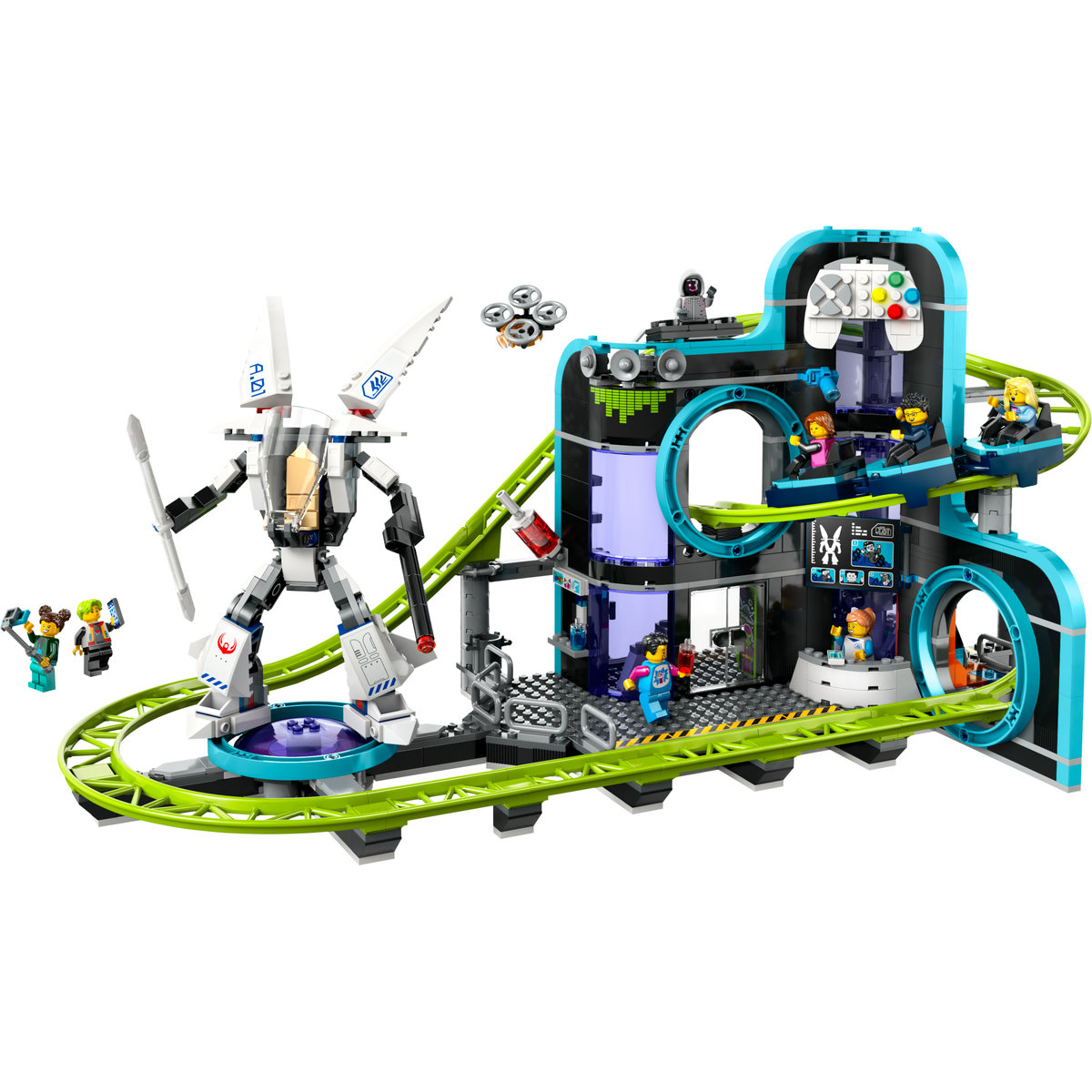 LEGO City - Parc cu roller-coaster - Lumea robotilor (60421) | LEGO - 5 | YEO