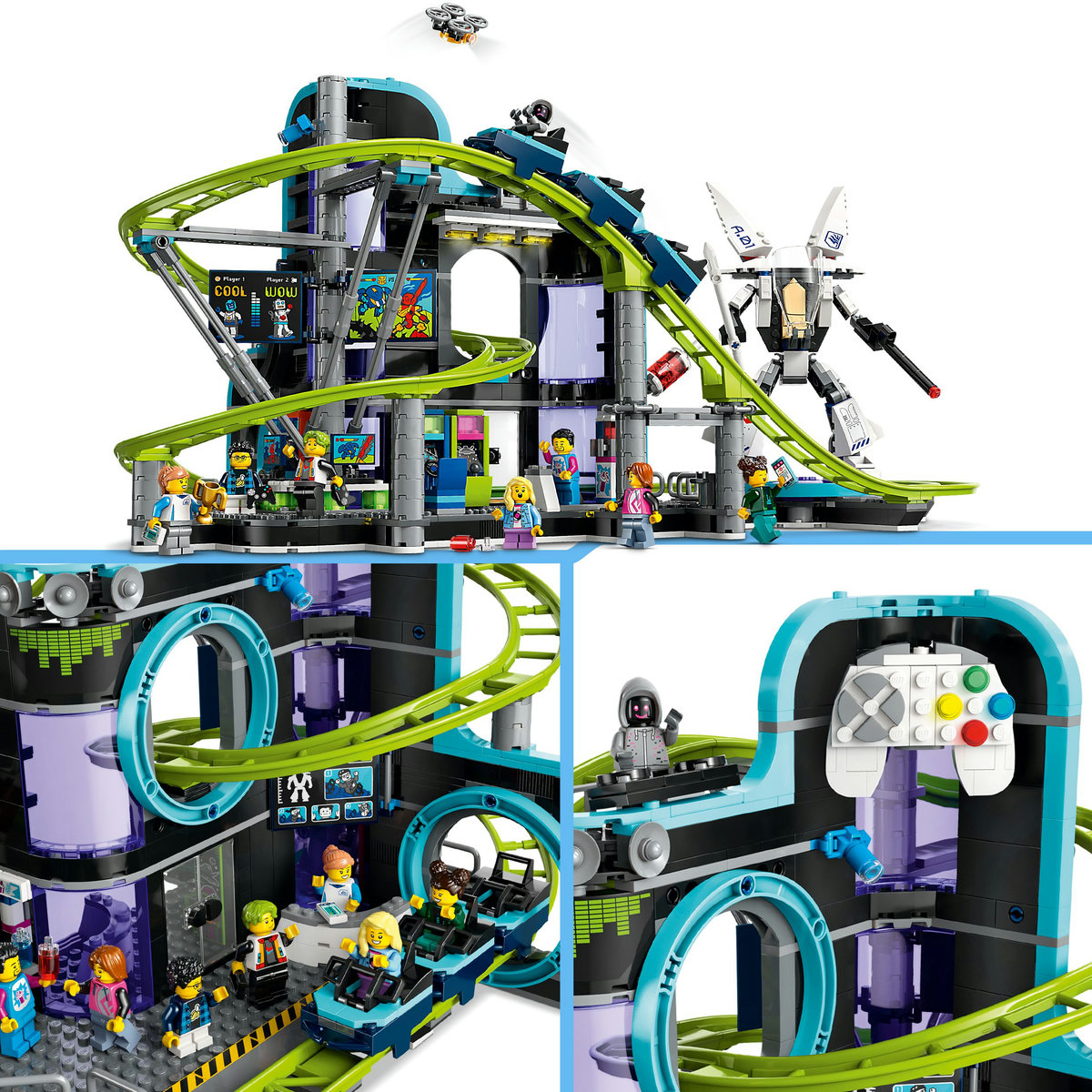 LEGO City - Parc cu roller-coaster - Lumea robotilor (60421) | LEGO - 6 | YEO