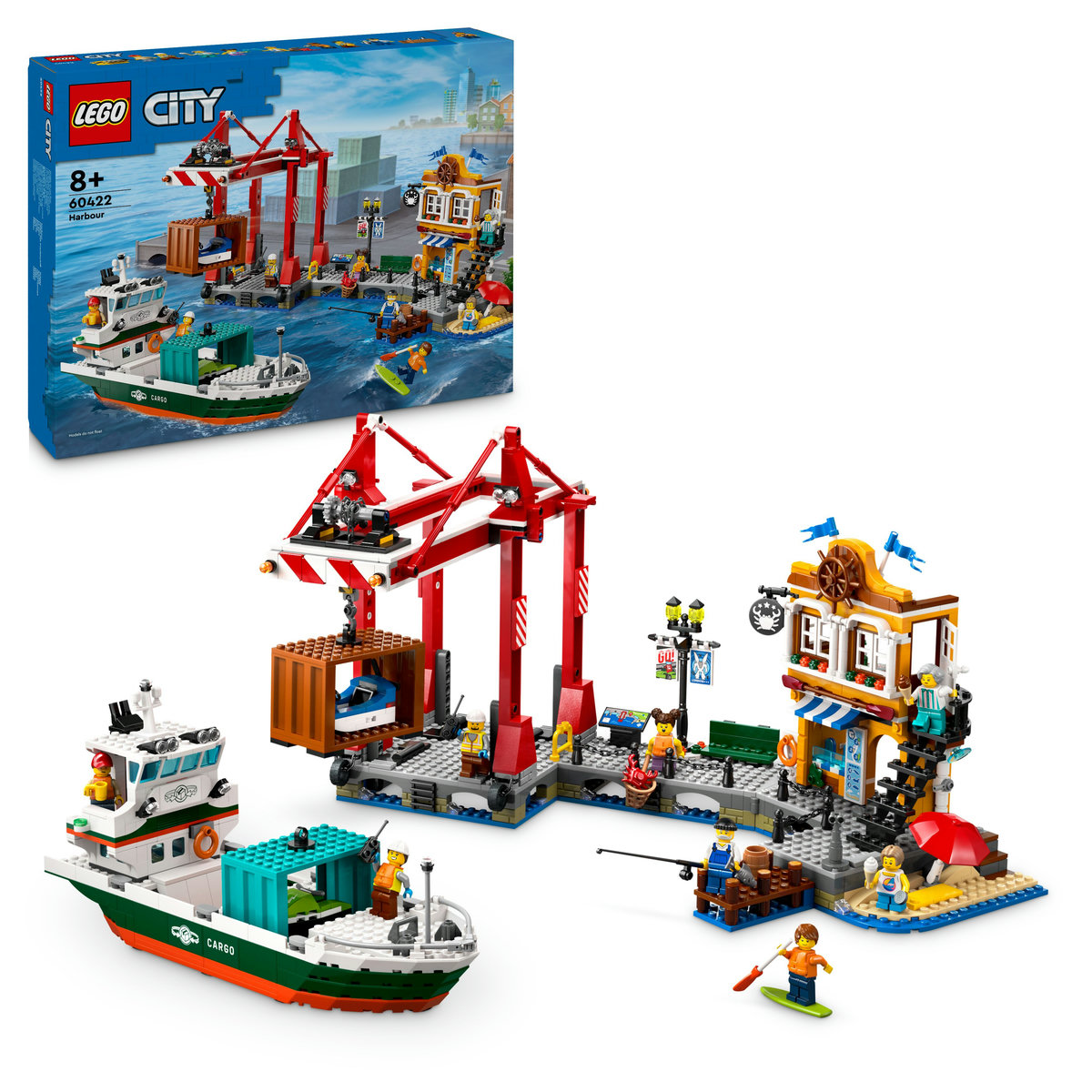 LEGO City - Port si nava de transport marfa (60422) | LEGO