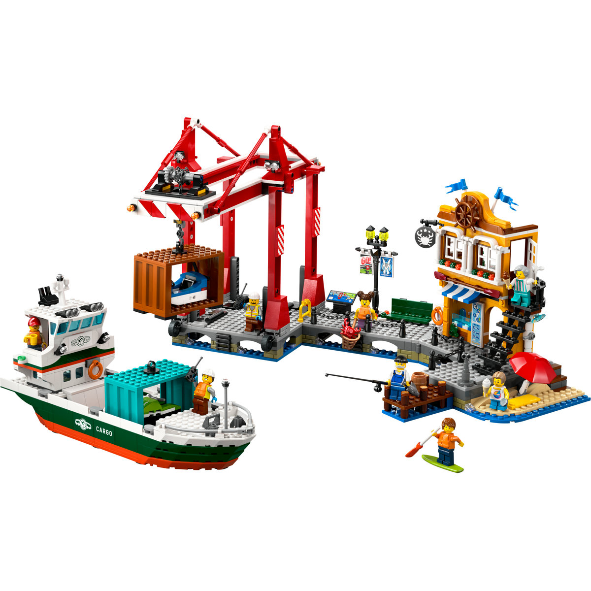 LEGO City - Port si nava de transport marfa (60422) | LEGO - 5 | YEO