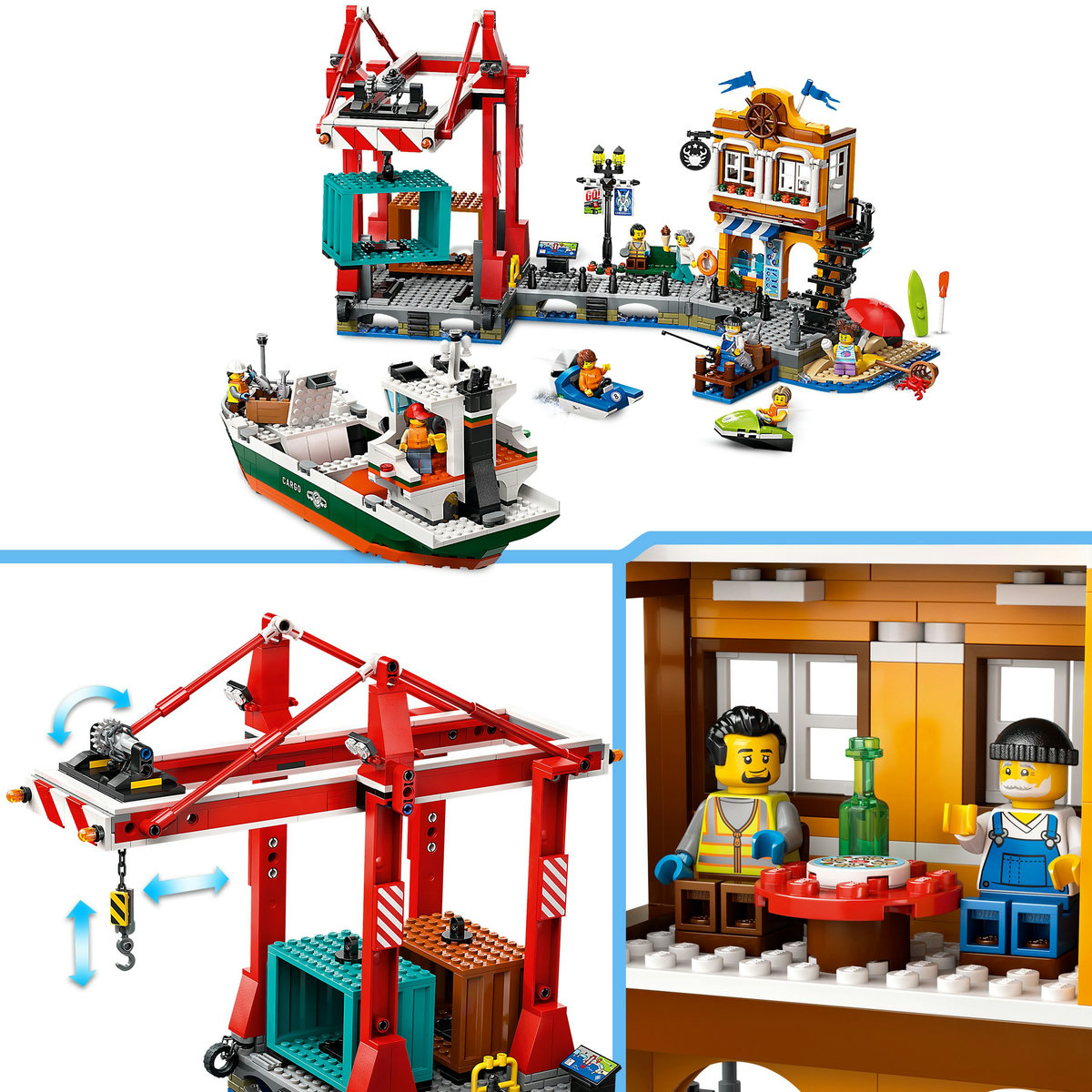 LEGO City - Port si nava de transport marfa (60422) | LEGO - 6 | YEO