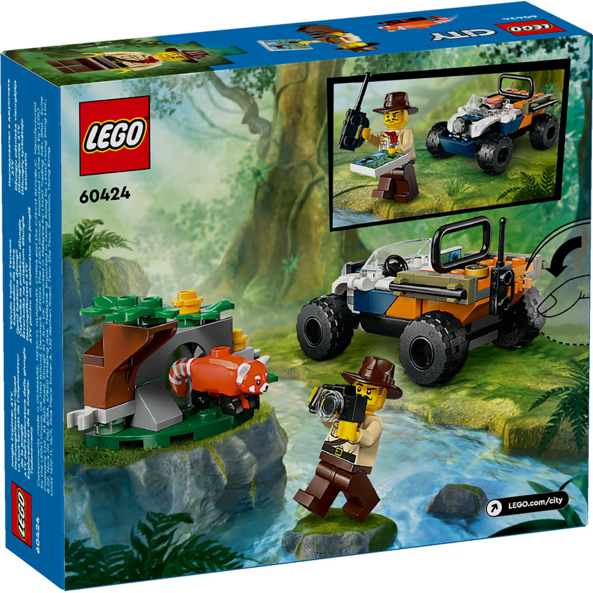 LEGO City - Exploratorul junglei pe ATV in cautarea unui panda rosu (60424) | LEGO - 1 | YEO