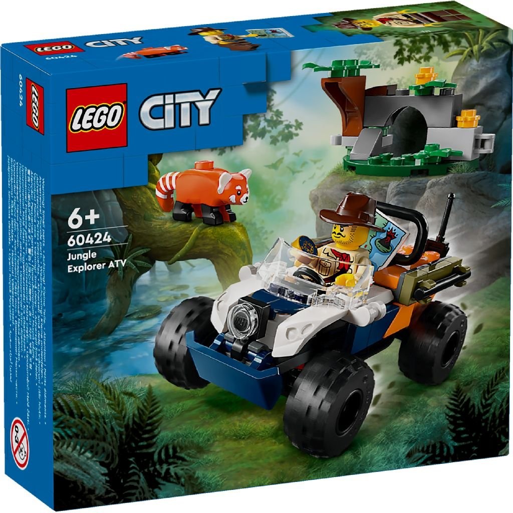 LEGO City - Exploratorul junglei pe ATV in cautarea unui panda rosu (60424) | LEGO - 9 | YEO