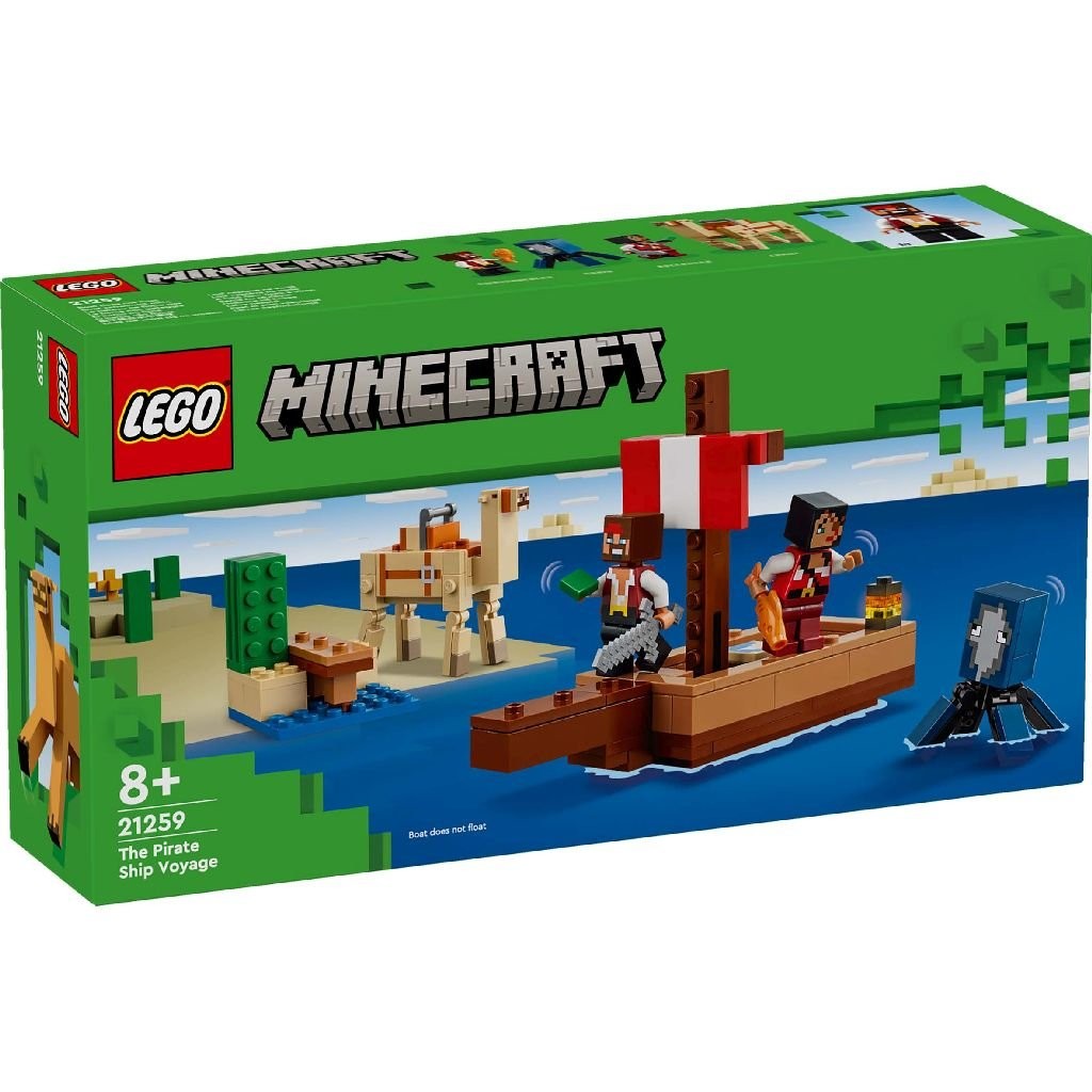 LEGO Minecraft - Calatorie pe corabia de pirati (21259) | LEGO - 9 | YEO