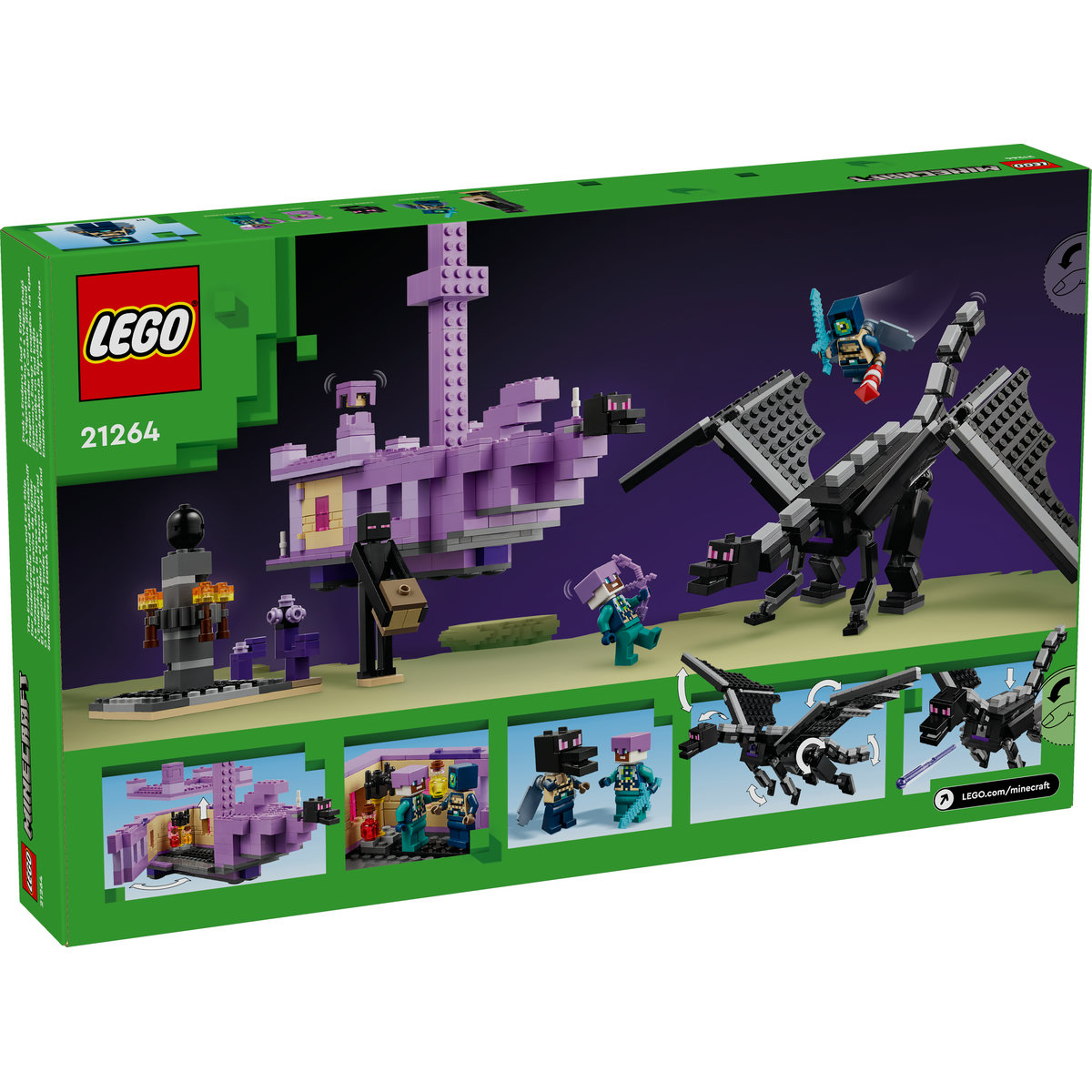 LEGO Minecraft - Dragon Ender si corabia din End (21264) | LEGO - 1 | YEO