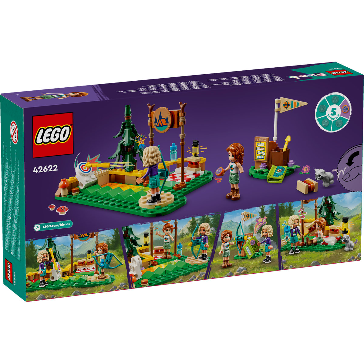 LEGO Friends - Poligonul de tir cu arcul in tabara de aventuri (42622) | LEGO - 1 | YEO