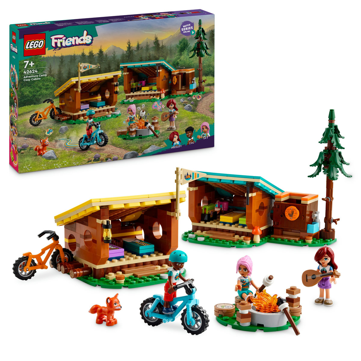 LEGO Friends - Cabane in tabara de aventuri (42624) | LEGO