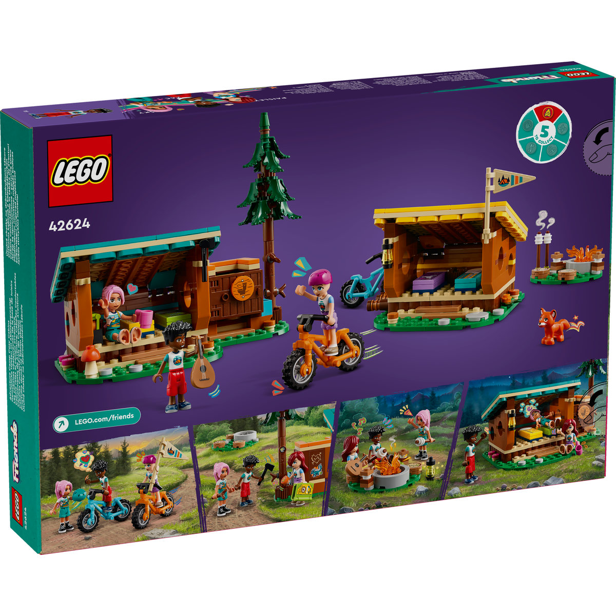 LEGO Friends - Cabane in tabara de aventuri (42624) | LEGO - 1 | YEO