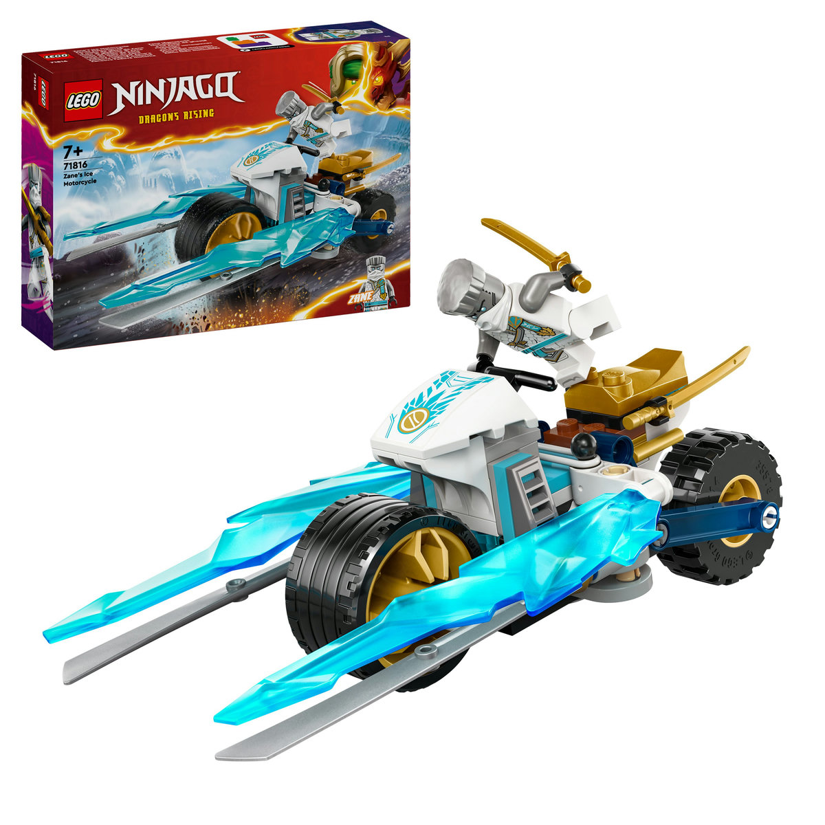 LEGO Ninjago - Motocicleta de gheata a lui Zane (71816) | LEGO