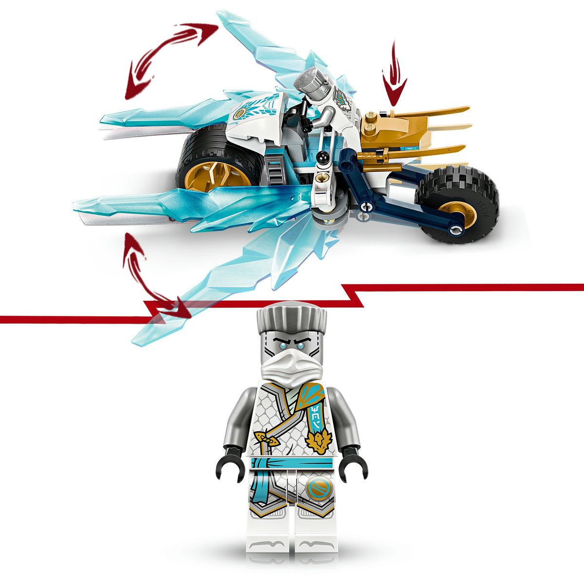 LEGO Ninjago - Motocicleta de gheata a lui Zane (71816) | LEGO - 7 | YEO