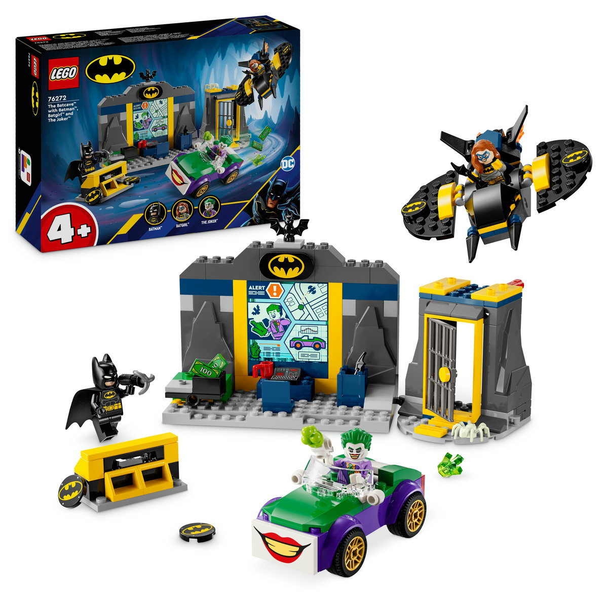 LEGO Batman - Batcave cu Batman, Batgirl si Joker (76272) | LEGO