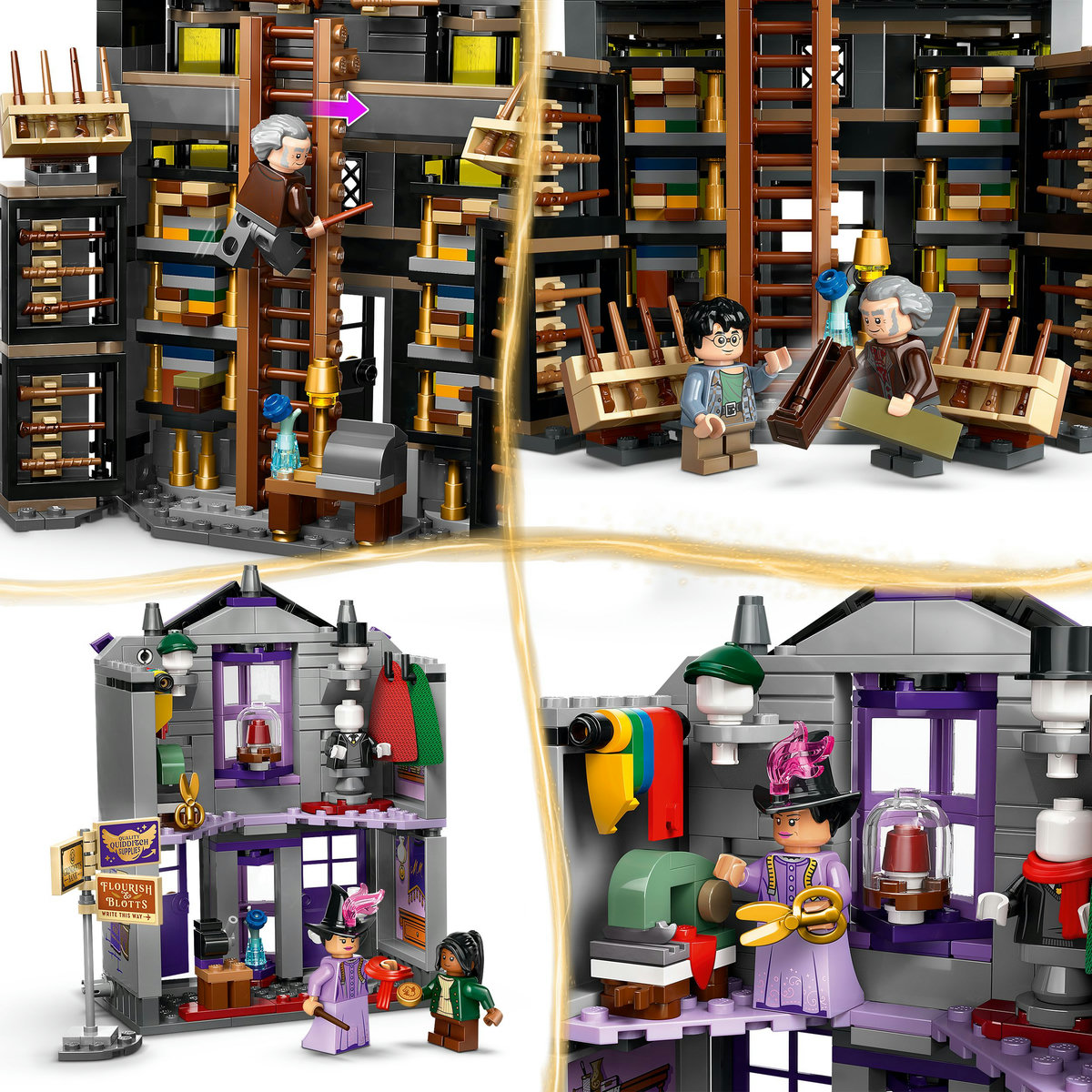 LEGO Harry Potter - Ollivander si magazinul de haine al lui Madam Malkin (76439) | LEGO - 6 | YEO