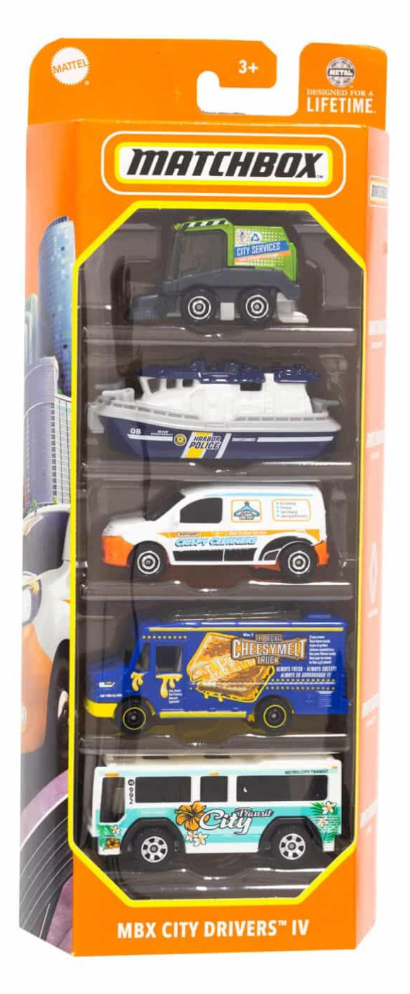 Set 5 masini - Matchbox - City Drivers IV | Mattel - 6 | YEO