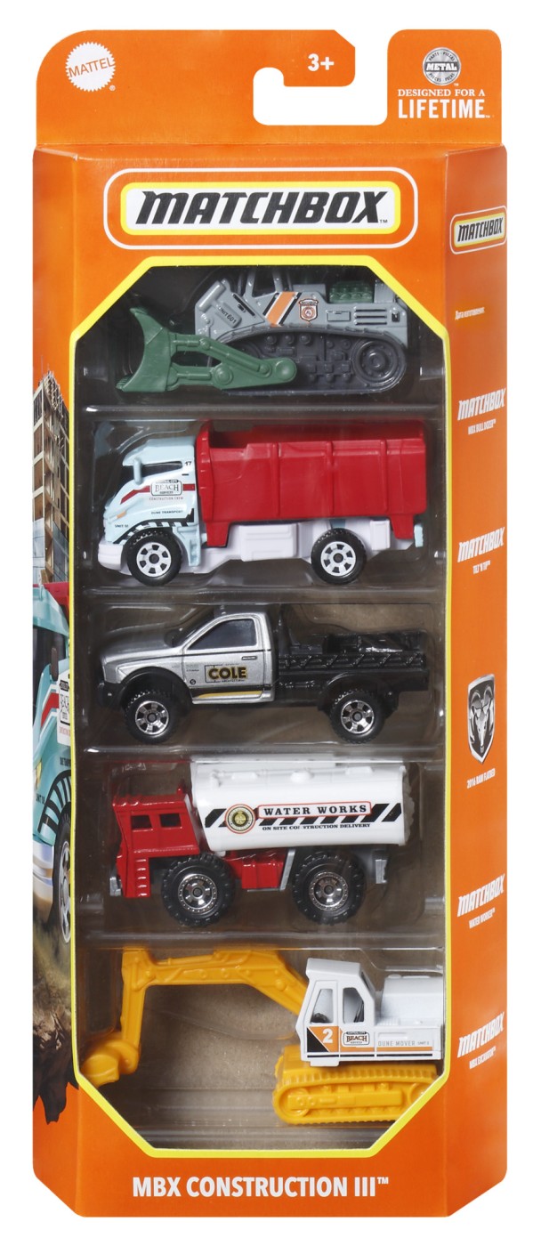 Set 5 masini - Matchbox - MBX Construction III | Mattel - 6 | YEO