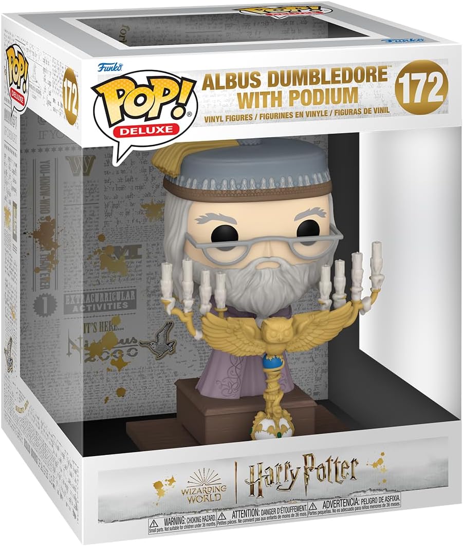 Figurina - Pop! Deluxe Harry Potter: Albus Dumbledore (with Podium) | Funko - 1 | YEO