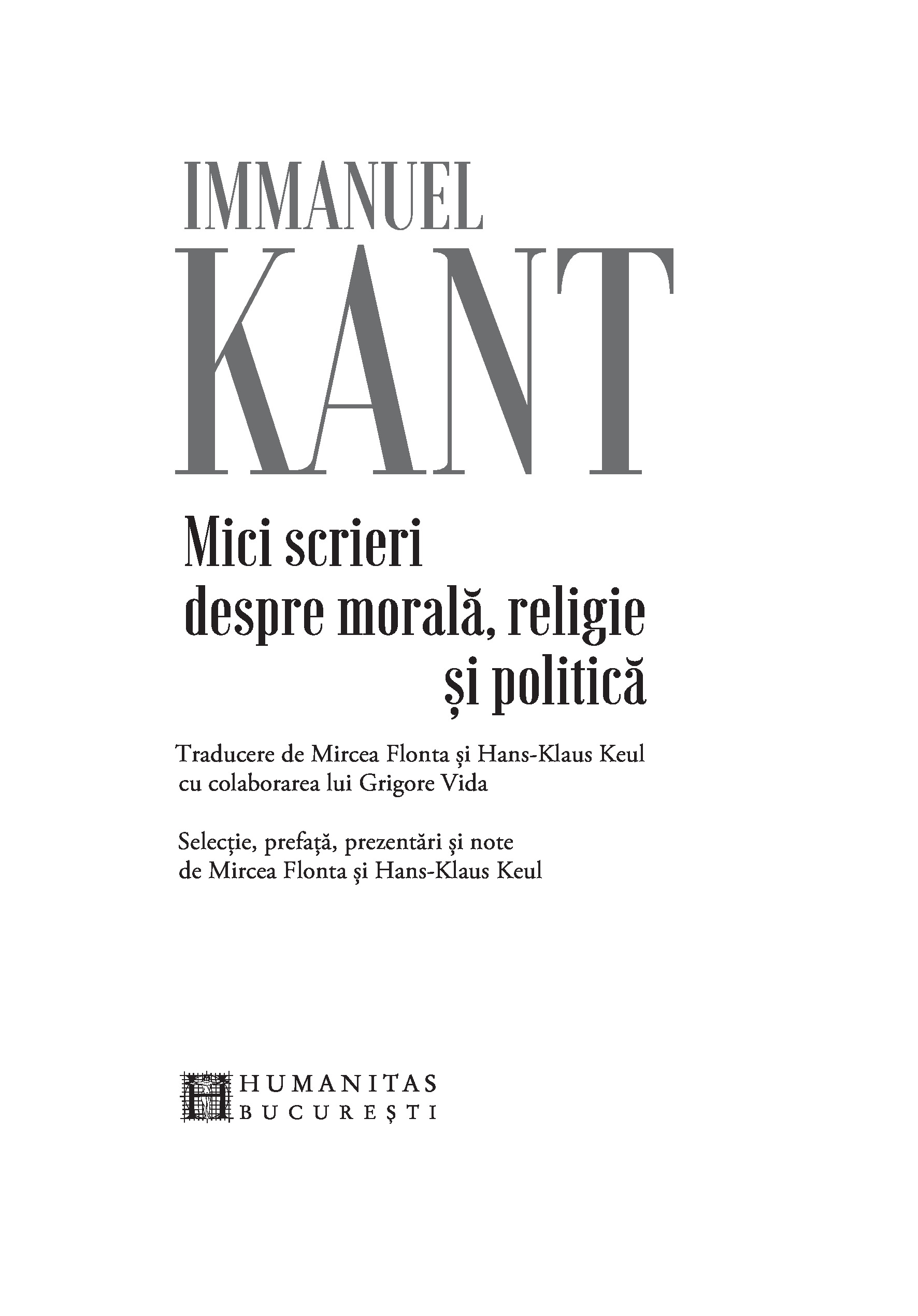 Mici scrieri despre morala, religie si politica | Immanuel Kant - 2 | YEO