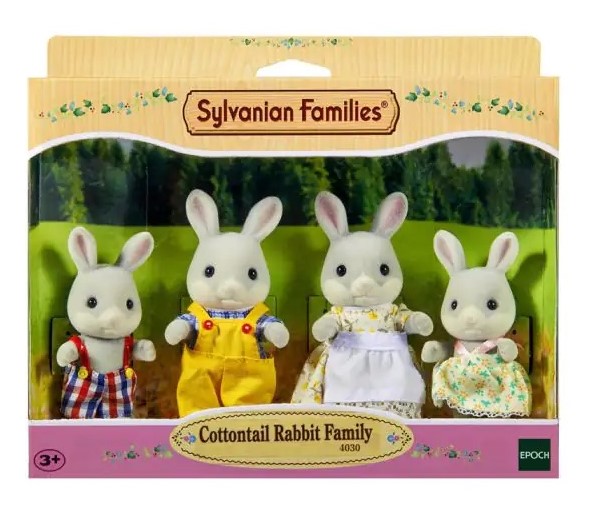 Set 4 figurine - Sylvanian Families - Familia iepurasilor Cottontail | Epoch - 2 | YEO