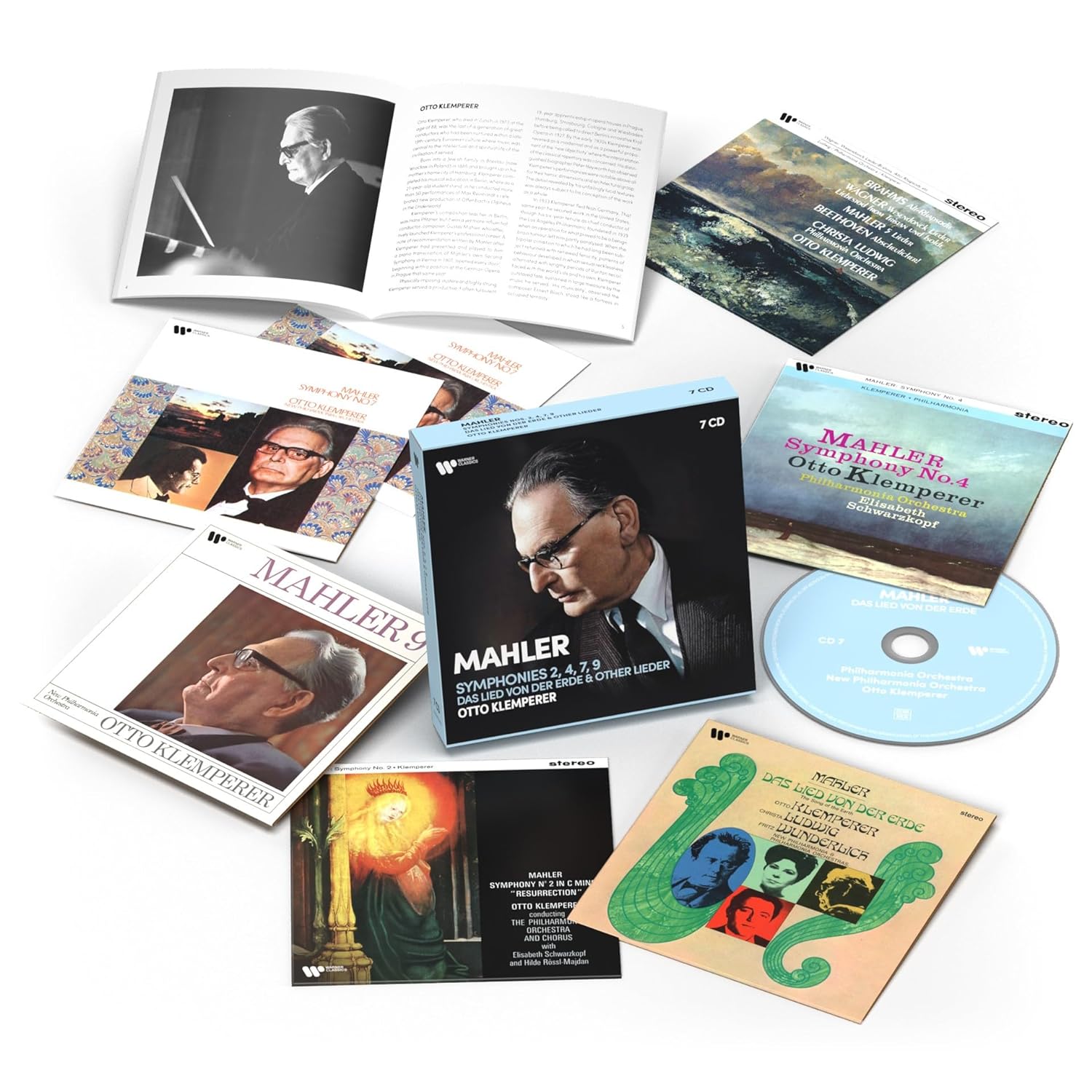 Mahler: Symphonies 2, 4, 7, 9 & Das Lied Von Der Erde & Other Lieder (7CD Box Set) | Otto Klemperer - 1 | YEO