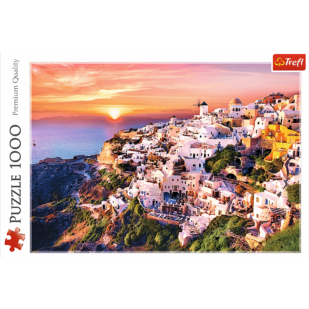 Puzzle 1000 piese - Sunset Over Santorini | Trefl - 1 | YEO