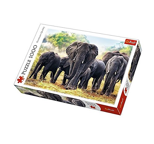 Puzzle 1000 piese - Elefanti Africani | Trefl