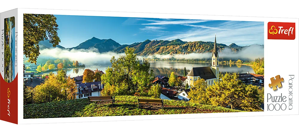 Puzzle 1000 piese - Panorama - Schliersee Lake | Trefl - 2 | YEO