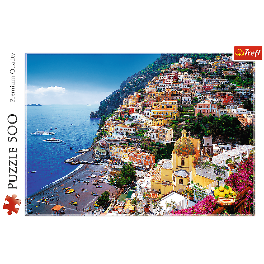 Puzzle 500 piese - Positano - Italy | Trefl - 1