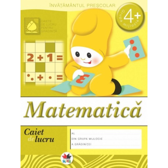 Matematica grupa mijlocie 4+. Caiet de lucru | Daria Denisova