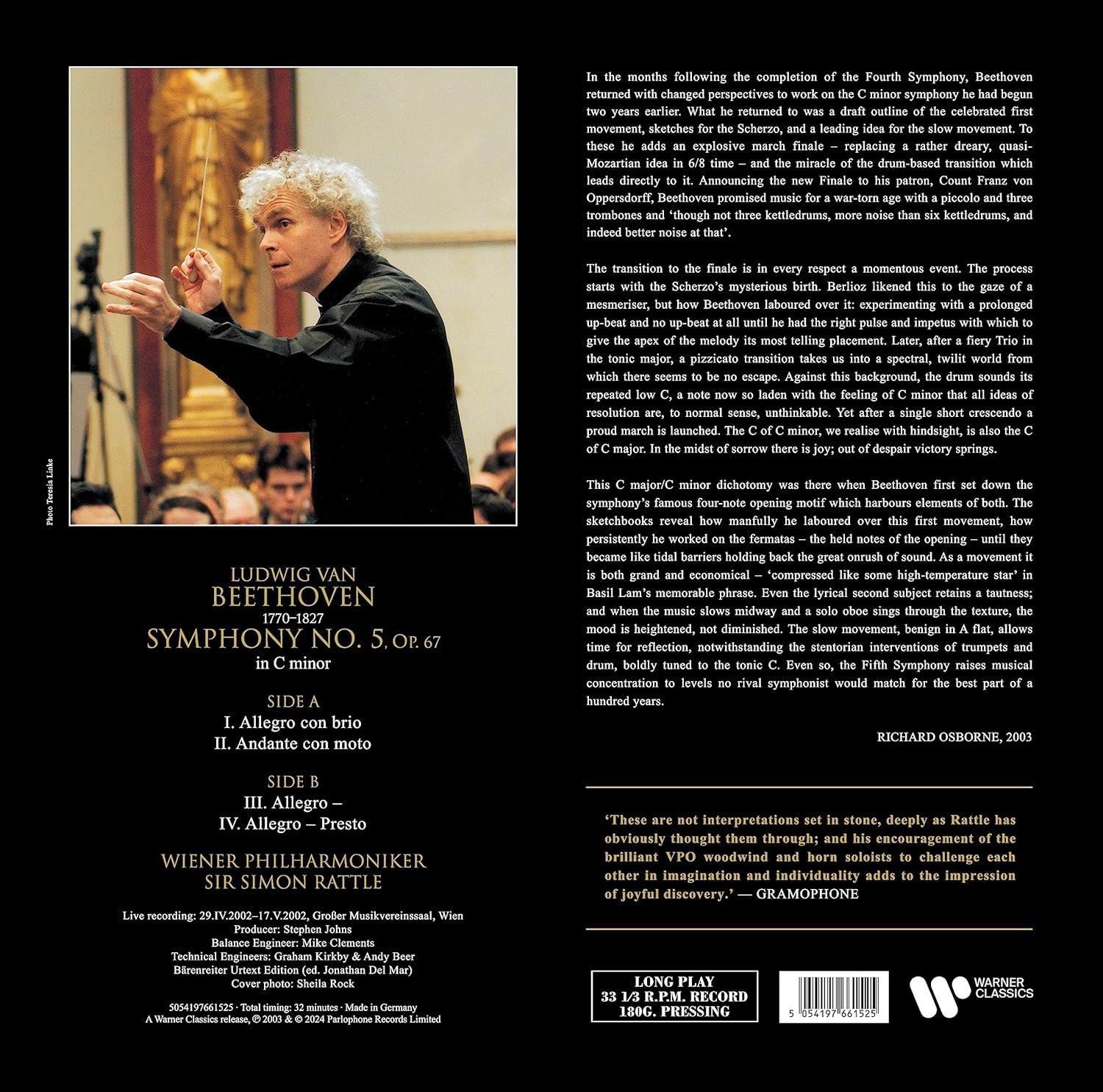 Beethoven: Symphony No.5 - Vinyl | Simon Rattle, Wiener Philharmoniker