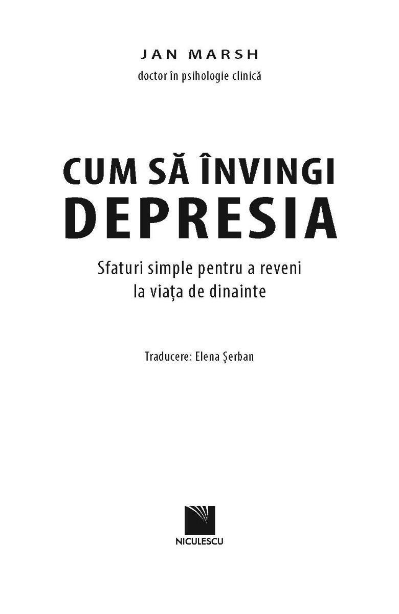 Cum sa invingi depresia | Jan Marsh