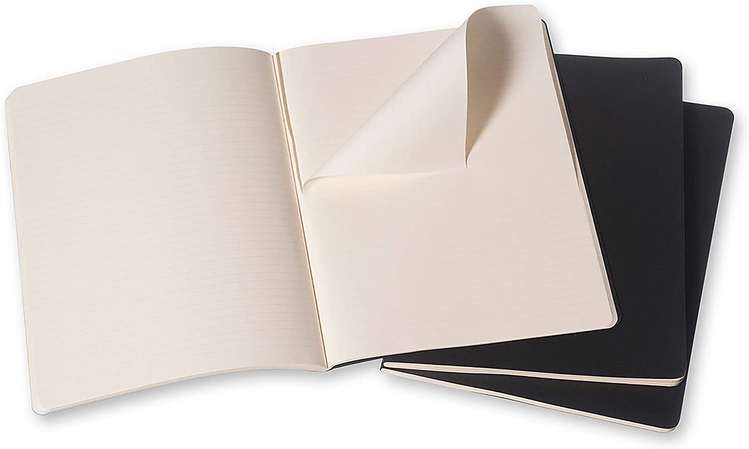 Set 3 caiete - Moleskine Cahier - X-Large, Ruled - Black | Moleskine - 1 | YEO