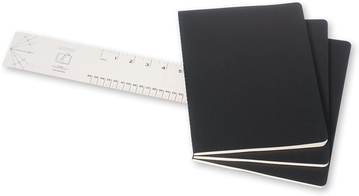 Set 3 caiete - Moleskine Cahier - Extra Large, Ruled - Black | Moleskine - 2 | YEO