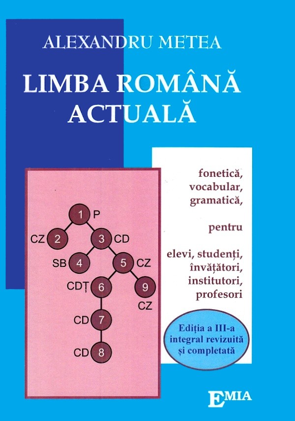 Limba romana actuala. Fonetica, vocabular, gramatica pentru elevi, studenti, invatatori, institutori, profesori | Alexandru Metea