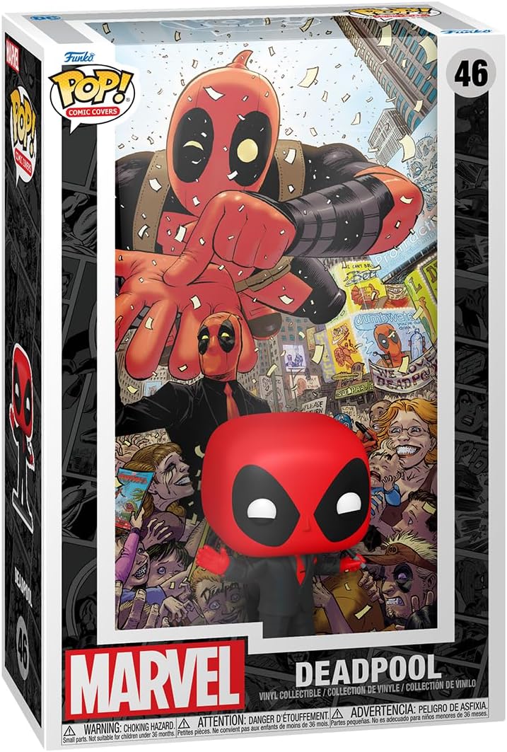 Figurina - Pop! Comic Cover Marvel: Deadpool (In Black) | Funko - 1 | YEO