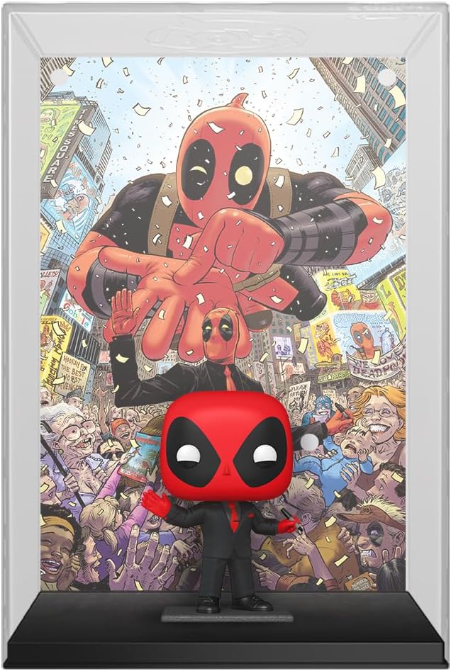 Figurina - Pop! Comic Cover Marvel: Deadpool (In Black) | Funko