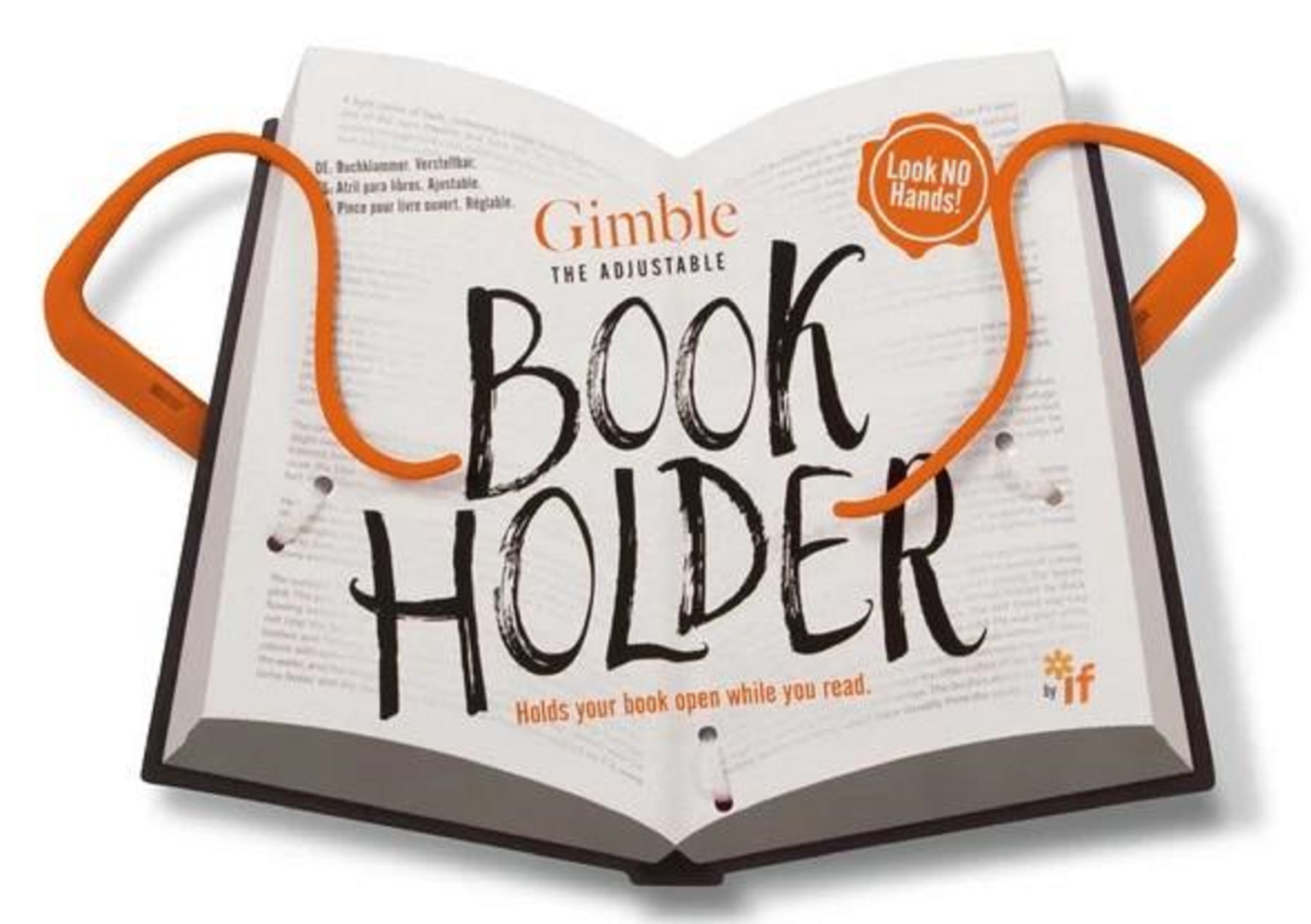 Suport carte - Book Holder - Gimble - Portocaliu | If (That Company Called)