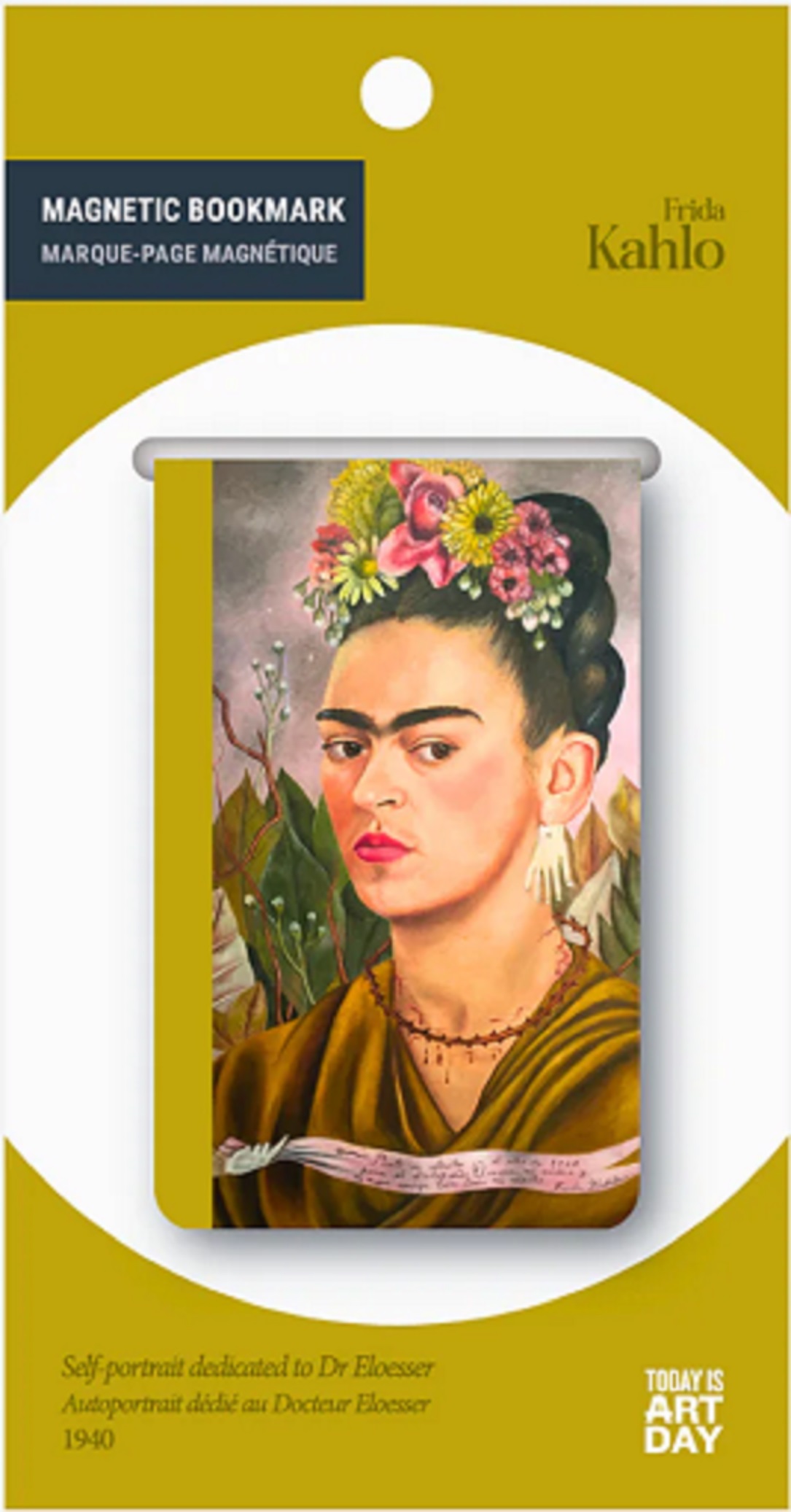 Semn de carte magnetic - Women in art - Frida Kahlo | Today is art day