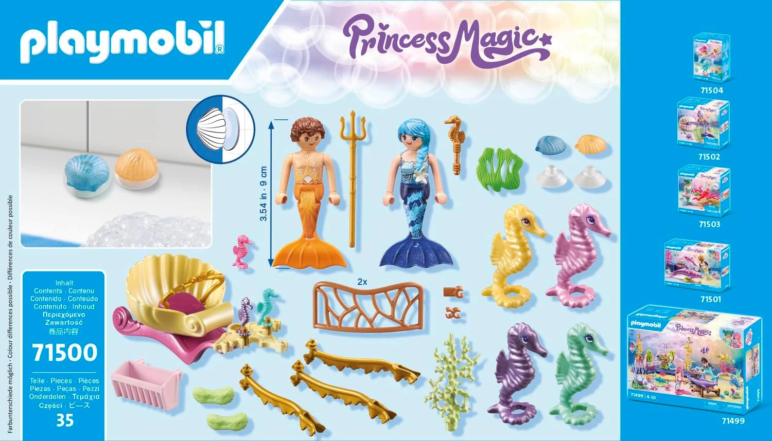 Set figurine - Trasura cu cai de mare | Playmobil