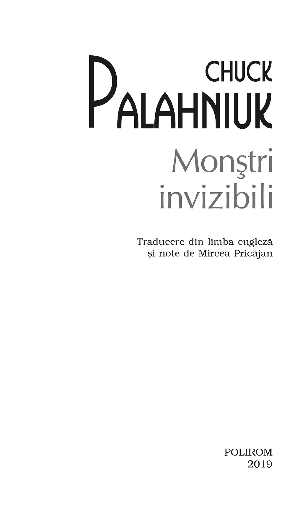 Monstri invizibili | Chuck Palahniuk - 1 | YEO