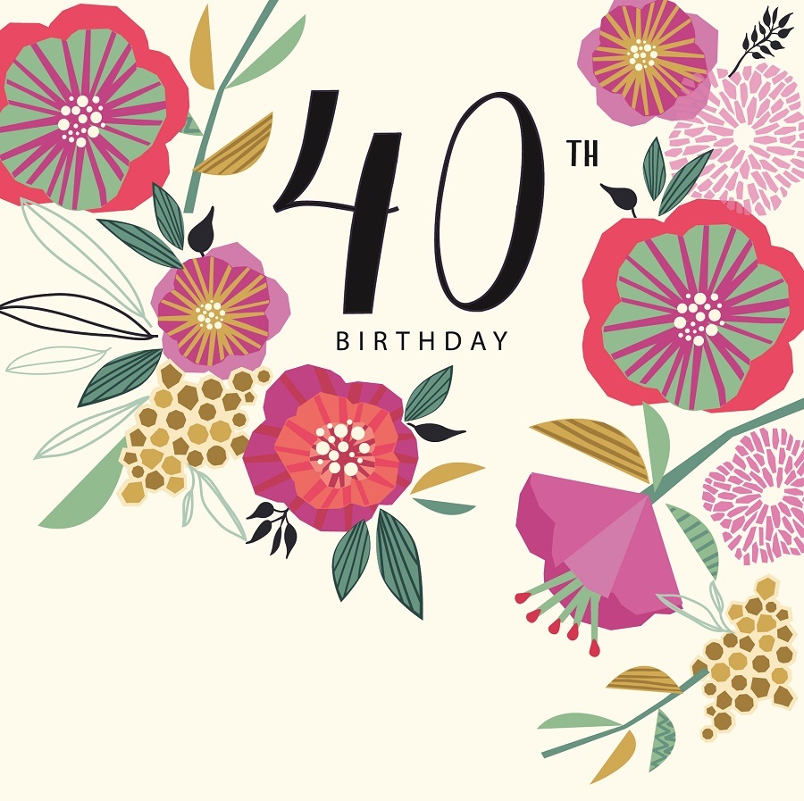 Felicitare - 40th Birthday | Laura Darrington Design